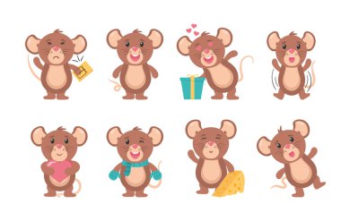 Şirin fare karakteri, fare çizgi film hayvanı.