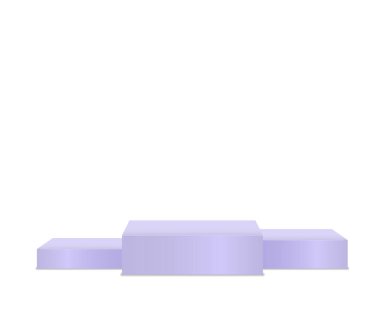 3d podyum, kaide, yuvarlak sahne, silindir. 