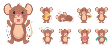 Şirin fare karakteri, fare çizgi film hayvanı.