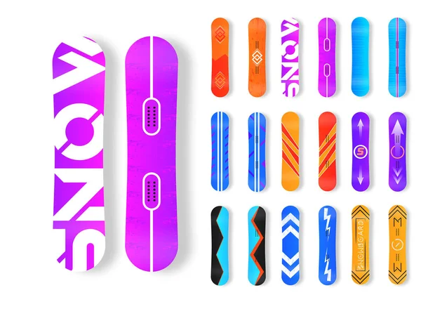 Kayak merkezi için kış sporları snowboard 'u simgeleri.