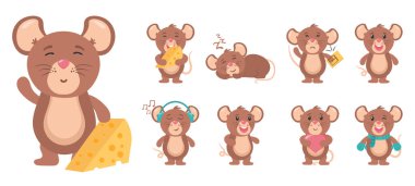 Şirin fare karakteri, fare çizgi film hayvanı.