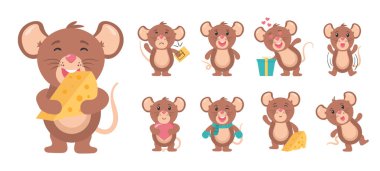 Şirin fare karakteri, fare çizgi film hayvanı.