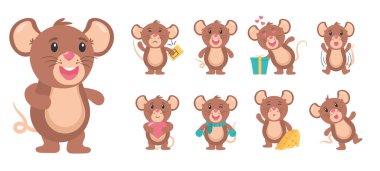 Şirin fare karakteri, fare çizgi film hayvanı.