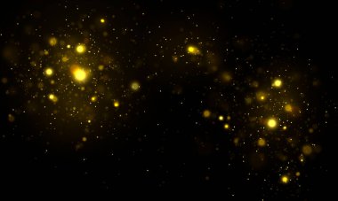 Odaklanamayan sarı ışık, bokeh etkisi ve toz.