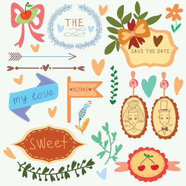 Düğün süsler ve dekoratif öğeler