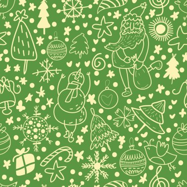 Noel elementleriyle kusursuz desen