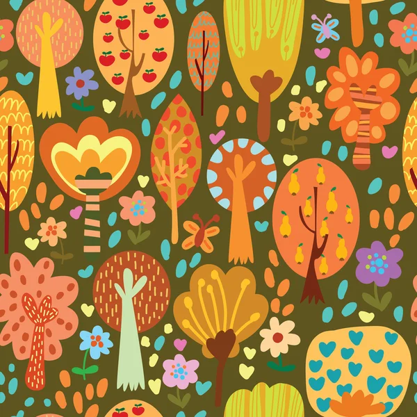 Outdoor concept seamless pattern — Stock vektor