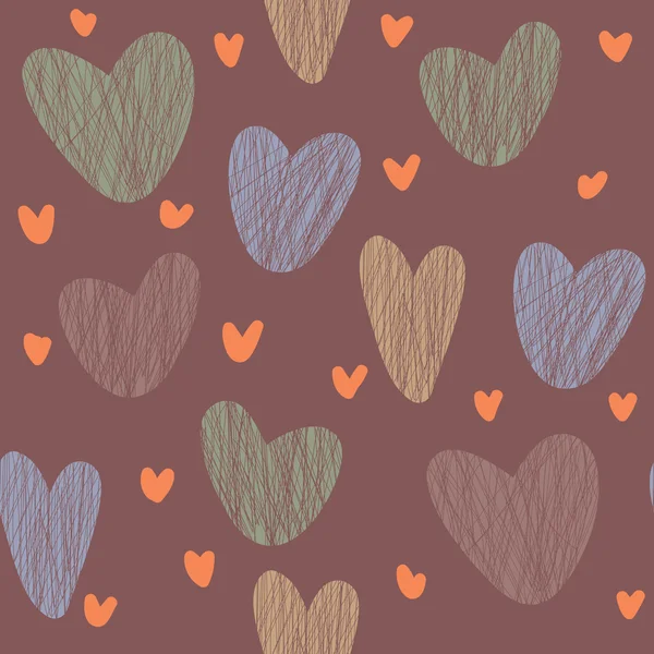 Pattern made of colorful hearts — Stock Illustration Pattern made of colorful hearts Stock Illustration