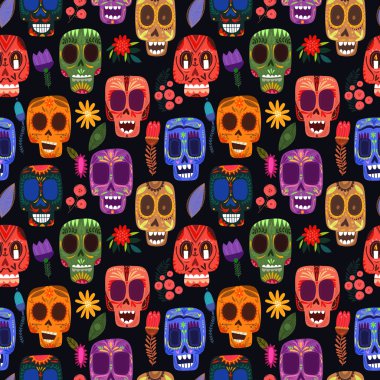 Meksika gün ölü desen