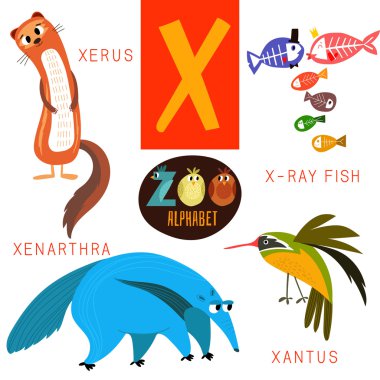 Şirin Hayvanat Bahçesi alfabesi