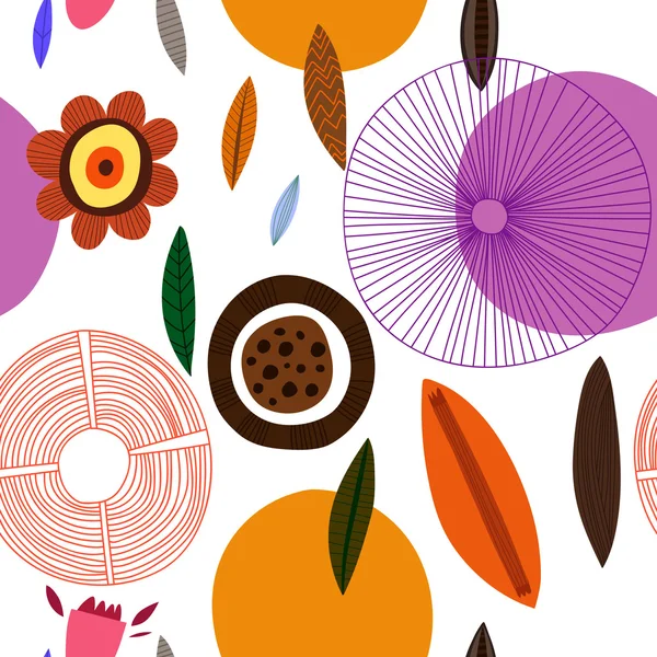 Patrón floral abstracto — Vector de stock