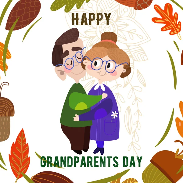 Szczęśliwy dzień dziadków — Wektor stockowy