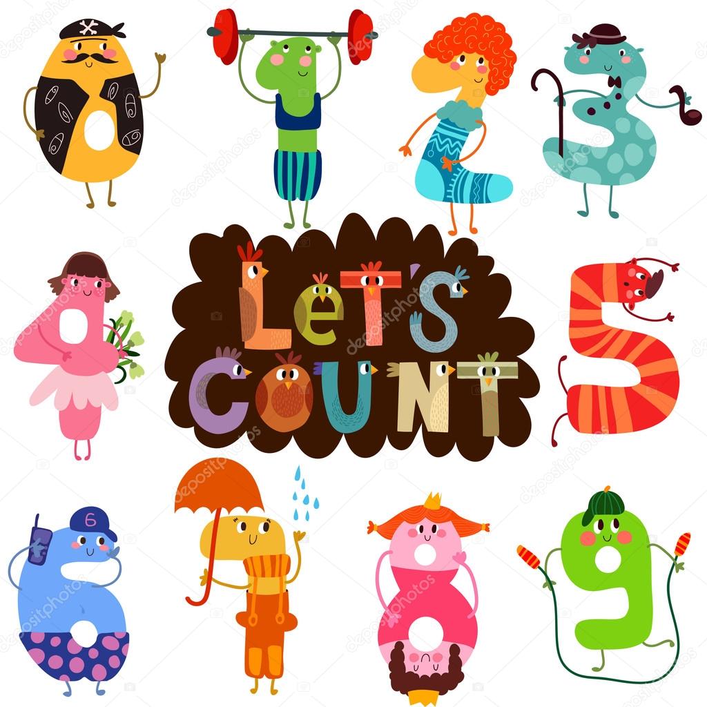 Let's Count funny cartoon