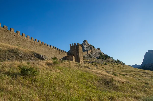 Wall of Genoese fortress — Stock Photo, Image