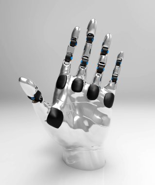 Mekanik el ışık arka plan üzerinde