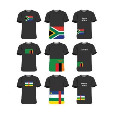 African T-Shirts for  South-Africa-Zambia-Central-Africa