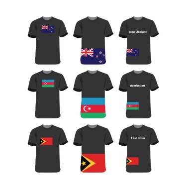 Asia and Oceania T-shirts for New-Zealand-Azerbaijan-East-Timor