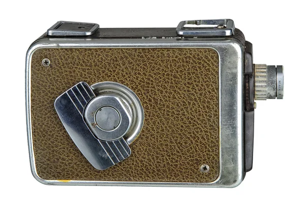 Vintage-Kamerafoto, mit Blitz, Brownie-Kamera 8mm retro, alte Kollektionskamera. — Stockfoto