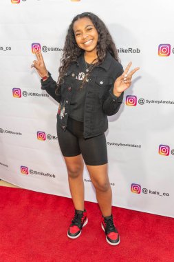 Jacqueline LeGrande, 1 Mayıs 2021 'de özel konut Bell Canyon' da Genç Hollywood Sosyal Medya Sanayi Partisi 'ne katıldı.