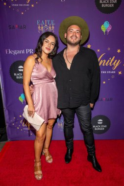 Josh Albillo 24 Haziran 2021 'de PooBear, Shndo ve Loureen Eyoub Video Premiere Home of The Brave at Black Star Burger, Los Angeles, CA' ya katıldı..