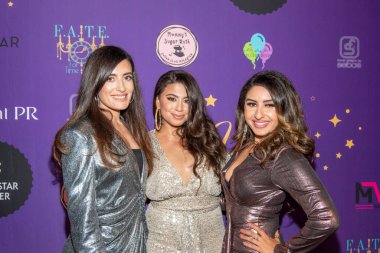 Jacqueline Isaac, Loureen Ayyoub, Kira Nashed 24 Haziran 2021 'de PooBear, Shndo ve Loureen Ayyoub Video Video Premiere Home of The Brave at Black Star Burger, Los Angeles, CA.