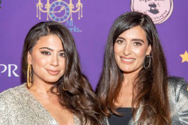 Loureen Ayyoub, Jacqueline Isaac 24 Haziran 2021 'de PooBear, Shndo ve Loureen Ayyoub Music Video Premiere Home of The Brave at Black Star Burger, Los Angeles, CA.