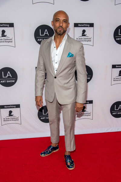 David Bianchi attends 26 Annual LA Art Show Opening Night Gala at LA Convention Center, Los Angeles, CA on July 21, 2021