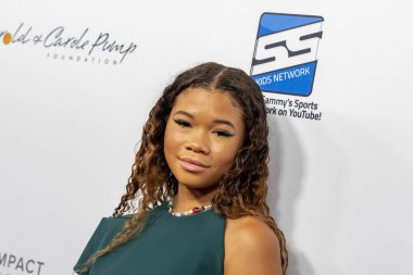 Storm Reid, 20 Ağustos 2021 'de Beverly Hilton Oteli' nde Harold ve Carole Pompa Vakfı Galasına katıldı.