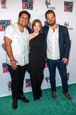 Samson Moeakiola, Kate Morgan Chadwick, T.J. Linnard Film Festivali 'nin 24. TCL Çin Tiyatrosu, Los Angeles, CA 4 Eylül 2021