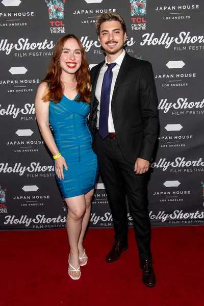 Sarah Lee Harter Nick Azzaro Uczestniczyć Roczne Hollyshorts Second Filmakers — Zdjęcie stockowe