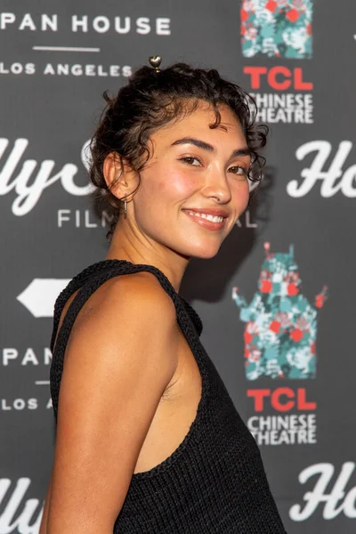 Sydney Schafer Bezoekt 17Th Annual Hollyshorts Tweede Filmakers Rode Loper — Stockfoto