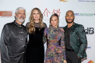 Producer / Actor Alain Azoulay, Actress Stefanie Estes, Actress Alyshia Ochse, Director Harry Locke IV attend Film Festival at Hollywood Park 'Kaishaku' Premiere at Cineopolis Luxury Cinema , Los Angeles, CA, October 10th, 2025