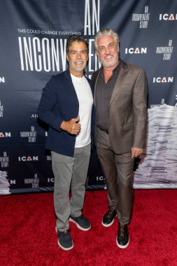Actor Esai Morales, Executive Producer Del Bigtree attends Malibu Film Festival presents World Premiere of 'An Inconvenient Study' at Directors Guild of America, Los Angeles, CA, October 12th, 2025