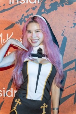 McKenzi Brooke 'un Yalancı Cadılar Bayramı partisine 31 Ekim 2025' te Los Angeles 'taki özel bir konutta katılıyor.