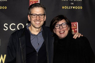 Vincent Scordino, Molly Albright, Kevin Goetz 'in 15 Kasım 2025' te Beverly Hills Tenis Kulübü 'nde 