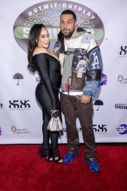 Nüfuzlu Taryne Mosley, 8586 CEO, aktör Jeremy Trayvon 49. Survivor Finali Partisi 'ne katıldı. Brice ve Wen tarafından sunuldu. St. Felix Hollywood, Los Angeles, CA, 17 Aralık 2025