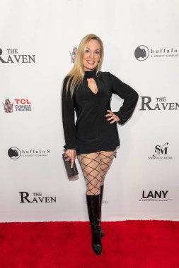 Aktris Mandy Fason, 15 Ocak 2026 'da TCL Çin Tiyatrosu' nda 'Kuzgun' un dünya prömiyerine katıldı.