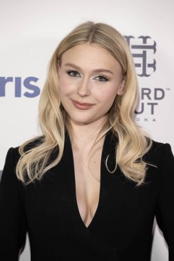 Aktris Alyvia Alyn Lind, 15 Ocak 2026 'da Hotel Ziggy, Los Angeles' ta Polaris yardım kampanyasına katıldı.