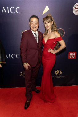 Los Angeles Beverly Arts 'ın TV sunucusu / kurucusu Joey Zhou, CEO RLC yetenek ajansı Leila Ciancaglini Sheraton San Gabriel, Los Angeles, CA, 24 Ocak 2026' da düzenlenen 37.