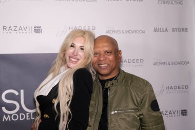 Aktris Ciara Khorsand, Aktör / Yapımcı Ewart Chin, 3. Süpermodel Yönetim Partisi Yıldönümü Özel Evi, Los Angeles, CA, 24 Ocak 2026