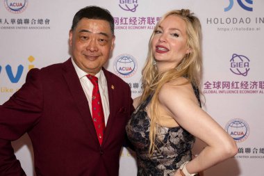 Los Angeles Beverly Arts 'ın TV sunucusu / kurucusu Joey Zhou, oyuncu Grace Field 2026 XAVI Küresel Etki İşletmeleri Ekosistem Zirvesi Özel Beverly Hills Konağı, Los Angeles, CA, 26 Şubat 2026