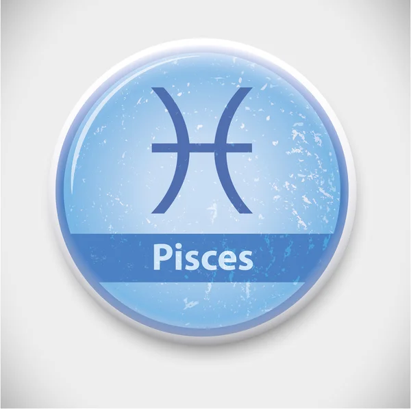 Horoscope sign Pisces — Stock Vector