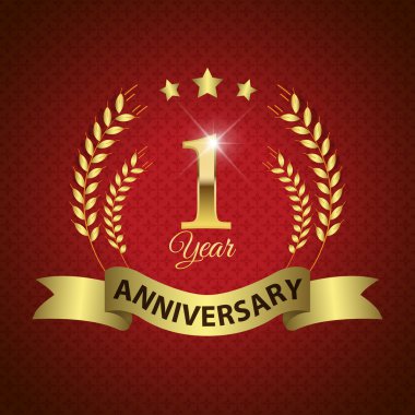 1 yıl dönümü mühür