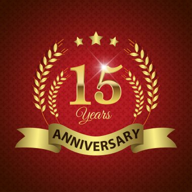 15 yıl yıldönümü mühür