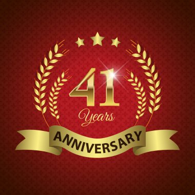 41 yıl yıldönümü mühür