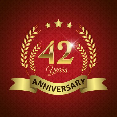 42 yıl yıldönümü mühür