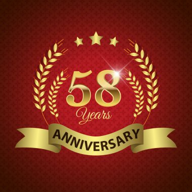 58 yıl yıldönümü mühür