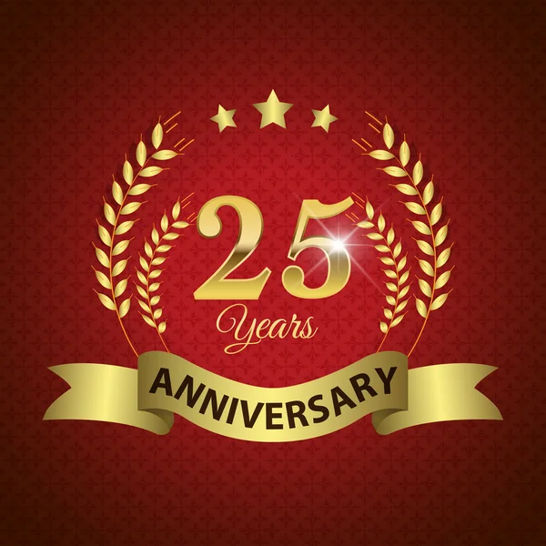25 Years Anniversary Seal — Stock Vector