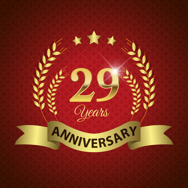 29 Years Anniversary Seal