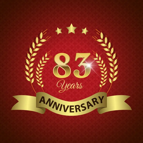 83 jaar verjaardag Seal — Stockvector